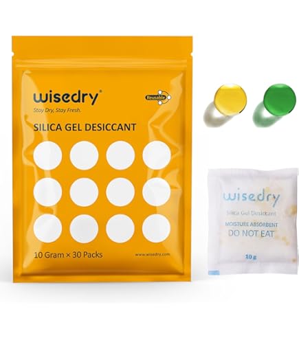 Sacchetti Gel Di Silice UTIJFOY - 110 Confezioni Da 2g Con Indicatore Di Umidità - Foto 7