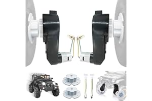 POLYNX 2PCS 12 Volt RS550 40000RPM Ride On Motor Upgrade,High-Speed 12V Ride On Gearbox Motor for Electric Vehicle Replace Parts,Universal Free Coupler