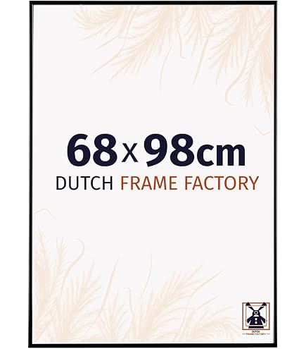 Online GalleryKing-Borderless - Cornice portafoto con clip, 35 x 55 cm, senza cornice, in vetro antiriflesso e pannello posteriore in MDF, per ritratti, fotografie, poster, certificati, ecc