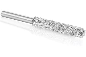 Kutzall Original Fresa a Punta Tonda, Albero da 1⁄8", Grana grossa - Accessorio Falegnameria per Attrezzi Dremel, Foredom, DeWalt, Milwaukee. Carburo di Tungsteno Abrasivo, (3.1mm) X (22.2mm), BN-18-E