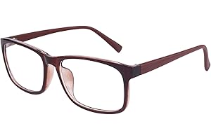 GQUEEN Large Horn Glasses Without Prescription Fake Glasses Nerd Glasses Women’s, Men’s PE1