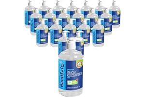 Handsafe - 24 x 250ml Medical Grade Hand Sanitiser Gel Multipack, Kills 99.9%+ of Bacteria & Viruses, Alcohol Formula, Dermatologically Tested