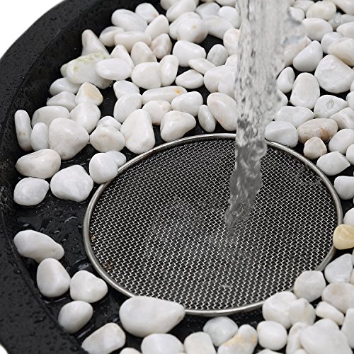 Köhko Wasserfall „Schwan“ aus Edelstahl Wasserspiel mit LED-Beleuchtung - 3