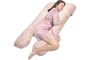 ‎SEI DESIGN sei Design Seitenschläferkissen XXL gesteppt I multifunktionales Jumbo Komfortkissen I XXL Stillkissen Schwangerschaftskissen U Form Seitenschläfer Kissen Body Pillow