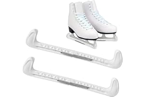 DELAESI Kufenschoner Schlittschuhe Verstellbarer Kufenschoner Eiskunstlauf Schlittschuh Schutz mit Spring Eiskunstlauf Zubehör für Hockeyschlittschuhe