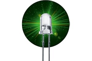 Lumetheus LED Diodes électroluminescentes 5mm couleur Vert Ultra-lumineux 50.000 mcd 50 pièces 2-3V 2 Pin LEDs Ampoule Diode à souder