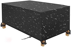 HOLEILUCK Bache Pour Table De Jardin Rectangulaire 80x50x45cm Housse Salon De Jardin Exterieur Imperméable Robuste Tissu Oxford Bâche Protection Salon De Jardin Anti-Uv Housse De Protection Salon De Jardin