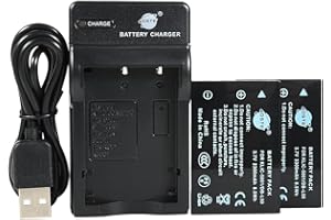 DSTE KLIC-5001 Li-ion Batterie (2-Pack) et chargeur USB costume pour Kodak EasyShare P880 Z730 Z7590 Z760 DX6490 Z760