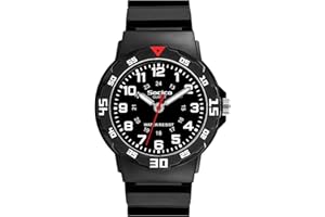 SOCICO Montre Enfant Apprentissage Éducative pour Fille Garçon,30M /3ATM Étanche Time Teacher Analogique Montres Bracelet pour Garçon