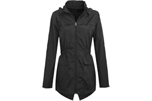 shelikes New Womens Hooded Mac Light Showerproof Rain Jacket