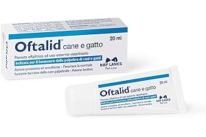 NBF Lanes | Oftalid Chien et Chat, Pommade ophtalmique 20 ml, pour le bien-être de la Paupière des Chiens et des Chats