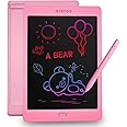 Bestor Portable LCD Writing Tablet 10 inches Paperless Memo Digital Tablet Pad for Writing/Drawing/Scribble Board/Erasable Doodle Pad for Educational Toy for Kids and Student (Pink)