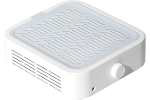 LAYHOU Nail Dust Collector Turbo Brushless 120W Professional Dust Extraction Nail Studio & Home with Filter, Quiet Vacuum Cleaner for Nails, High Suction Powerful Table Vacuum Cleaner, Nail Vacuum Cleaner