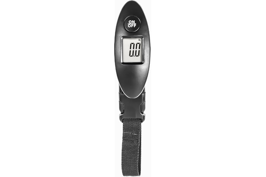 STATUS Digital Luggage Scale | Black Digital Luggage Weight Scale | SDLSCALE1PK4 | Packaging may vary