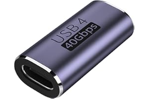 MEPSIES Adapter USB C do gniazda, złącze USB C, przedłużacz USB typu C, obsługuje transmisję 40 Gbit/s, ładowanie 100 W, 8 K/60 Hz, kompatybilny z Thunderbolt 4/3, MacBook Pro/Air i wieloma innymi