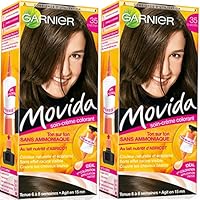 Garnier - Movida - Coloration temporaire sans ammoniaque Ch&acirc;tain - 35 Ch&acirc;tain Lot de 2
