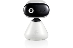 Motorola Nursery Baby Monitor PIP1000 con Telecamera - Telecamera per bambini con controllo tramite app - Baby Monitor - Visione notturna e comunicazione bidirezionale - Montaggio a parete - Bianco
