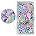 Produktbild spritech (TM) Modischer Handy Case Schutzhülle, PU Leder Wallet Slim Fold Cover 3D Handmade Shining Strass Design Telefon Schutzhülle mit Kartenschlitzen für LG G5