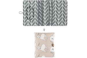 HIOQFR Windeltasche Organizer Baby Windeltasche für Unterwegs Kleine Wickeltasche mit Wickelunterlage Diaper Bag Wickeltasche Organizer Windeletui Changing Pouch Tasche für Windeln Feuchttücher-Alpaka