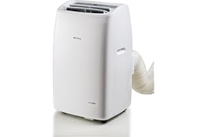 Ariete Polar 14, Climatizzatore Portatile 14000 btu/h, 220 Volt, Gas Naturale R290, Classe Energetica A, Bianco