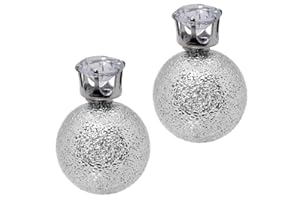 tumundo Double Perle Boucles d'oreilles Fausse Perles Bijoux Femme Balle Grand Mat Glose Couronne Glitter Strass Fille