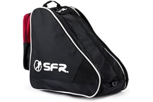 Sfr Skates Large Ice & Skate Bag II, Borsa per Pattini da Pattinaggio, Bambini da Ragazzi, Unisex, Multicolore (Nero/Rosso), Taglia Unica