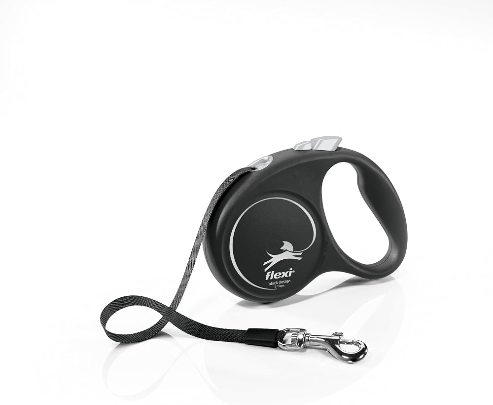 Flexi Black Design S Beden Siyah 5MT Şerit Tasma