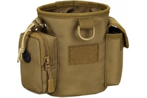 DONGKER Pochette de Dressage de Friandises pour Chien,Sac de Promenade pour Chien Étanche avec 2 Poches Latérales Pouvant Transporter des Jouets pour Chiens,des Friandises pour Le Dressage de Chiens