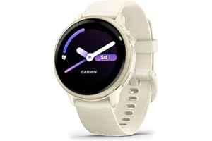 Garmin vívoactive 6 GPS Smartwatch, Ekran AMOLED, 42mm, Bone/Lunar Gold