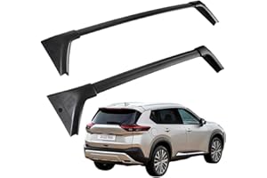 TXBZQKJ Barras de Techo para Nissan X-Trail T31 T32 T33, Portaequipajes Aluminio Transversales Baca, Par Negro dedicado Barras Anti-Robo,Third Generation Model