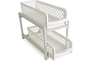 CaliCosy Etagère de Rangement, Plastique, Blanc, Unique