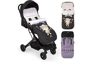 Interbaby Saco Silla Paseo Universal Saco Bebe Invierno Suave, Cálido, Afelpado | Saco Carro Bebe Invierno Desmontable, Doble Apertura, Lavado Fácil, Materiales Antialérgicos