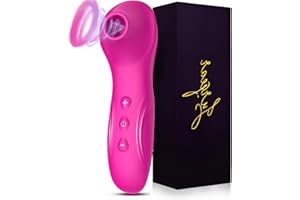 Jurqear Vibradorador Mujer Juguetes Eróticos para Pareja Sexuales Succionador de Clítoris Femenino 10 modos Juguetes Sexuales Consoladores.. para Mujer con Vibración Femenino verdadero Impermeable