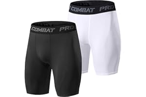 Towintec Pantaloncini a Compressione da Uomo Palestra Collant Sportivi da Corsa Intimo Allenamento Atletico Running Spandex Strato di Base Breve per Ciclista Basket Pallavolo Corsa