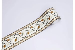 GouieRylin Wall Border-Autoadesivo adesiva muro decorativa Mosaico retrò 10cm X 500cm