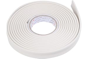 BESPORTBLE Gsrhzd Deckenleisten styropor, Selbstklebende Zierleisten,Cremeweißer Selbstklebender Zierstreifen für Küche, Bad, Wohnzimmer, TV-Hintergrund-Wand-Türrahmen (5 m/Rolle)