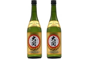 VMART Ozeki Premium Junmai 14.5% ABV 750ml (Pack of 2) - Authentic Classic Japanese Sake Wine - Serve Warm Or Cold