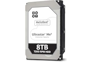 ‎HITACHI HGST Ultrastar He8 HUH728080ALE604 8TB 7200 U/min SATA 6Gb/s 3,5 Zoll 128 MB 512e HDD (0F23668) (zertifiziert generalüberholt)