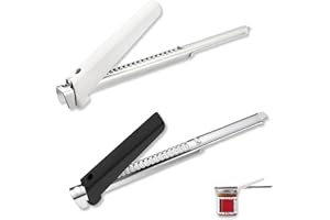 LEWBDF Apribottiglie Senza Sforzo per l'artrite Apribottiglie Facile da Aprire Strumento Apri Barattolo Versatile Apriscatole per Artrite Senza Sforzo 2 pezzi（Nero+Bianco）