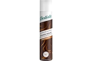 Batiste Dry Shampoo in Divine Dark with a Hint of Colour 200ml, Designed for Brunettes, No Rinse Spray to Refresh Hair in Between Washes, No White Residue for Dark Hair