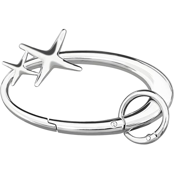 Kruis Karabijnhaak Sleutelhanger, Y2K Stijl Metalen Karabijnhaak Christelijke Cadeaus Coole Kruis Sleutelringhouder voor Mannen Vrouwen Riemlus Rugzak Portemonnee Punk Accessoire (Zilver