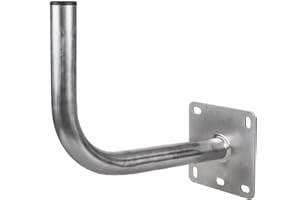 ‎MACLEAN Maclean MCTV-925 Profesjonalny Uchwyt Antenowy, Uniwersalny Uchwyt do Anteny Satelitarnej, Uchwyt Ścienny, Uchwyt Masztu, Wysięgnik Ścienny, Mocowanie Ścienne (40 cm odstępu od ściany)