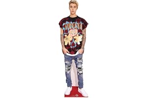 Star Cutouts Ltd SC1110 JUSTIN BIEBER Life Size Cut Out with Mini Version, Cardboard, Multi-Colour, 176 x 53 x 176 cm