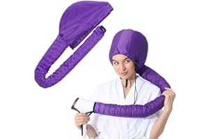 WXNPA Caschi Per L'asciugatura,Cappuccio Per Asciugacapelli, Casco Per Asciugacapelli, Cuffia Riscaldata Per La Cura Dei Capelli per Asciugatura, Acconciatura, Arricciatura