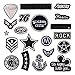 Produktbild Gosear 20 Stk Assorted Stile Schwarz Und Weiß Stickerei Abzeichen DIY Kleidung Patches für T-shirt Jeans Kleidung Taschen