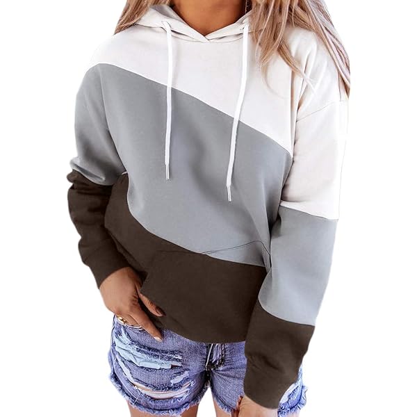 Veste Femme à Capuche Oversize Dégradé - Zippée, Manches Longues - Chaud Et Décontracté Pour Automne/hiver - 6