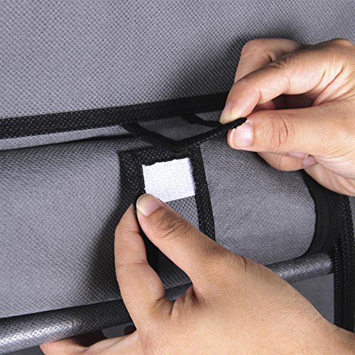 Schuhschrank Schuhregal Kellerschrank Kellerregal TAMARA, mit 8 Böden für ca. 25 Paar Schuhe, inkl. Schutzhülle in grau - 5