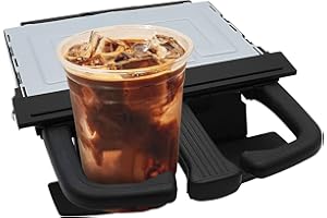 Geloo 1J0858601 8P0 885 995B Vorne Armaturenbrett Auto Getränkehalter Kunststoff Auto Armaturenbrett Getränkehalter Schieben für Jetta Bora für Golf 4 MKV A3 S3 A4 A6 Q5 Schwarz