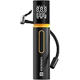 Portronics Vayu 5.0 Rechargeable Tyre Inflator with Fast Inflation, Preset Modes, Digital Display, Flashlight Torch, Auto Shu