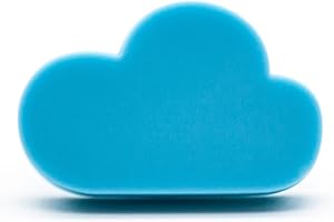 DOJA BARCELONA DOJA Manopola per cassetti bambini, 6 maniglie mobili, motivo nuvola, 47x30 mm, bottoni rotondi, armadio, cassettiera camera da letto